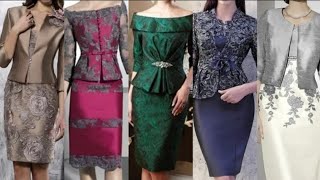 Top 60 Incredible and attractive special occasion silk  Satin Bodycon dresses with coat jackets [upl. by Stralka600]