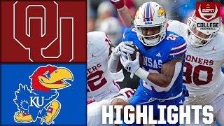 Oklahoma Sooners vs Kansas Jayhawks  4th Quarter Highlights [upl. by Aihsas]