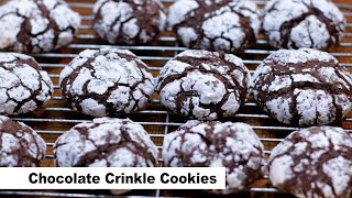 How to Make Chocolate Crinkles Cookies [upl. by Seale]