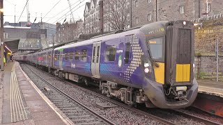 Trains at Haymarket Station on 8th January 2024 [upl. by Epilef]