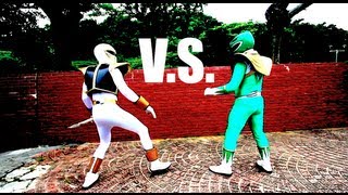 GREEN RANGER VS WHITE RANGER [upl. by Lusty58]