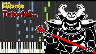 Piano Tutorial Undertale  Bergentrückung amp Asgore [upl. by Felic]