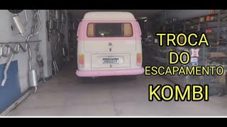 TROCA DO ESCAPAMENTO DA KOMBI [upl. by Glantz]