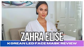 Korean LED Face Mask Review  Zahra Elise [upl. by Mure335]