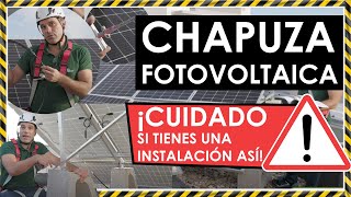 Arreglamos una CHAPUZA de instalación de PLACAS SOLARES que tenía mucho peligro [upl. by Ramuk]