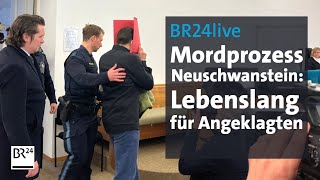 Urteil im Mordprozess Neuschwanstein  BR24live [upl. by Luckett]