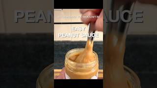 Easy Peanut Sauce peanutsauce peanutbutter peanuts [upl. by Melisse]