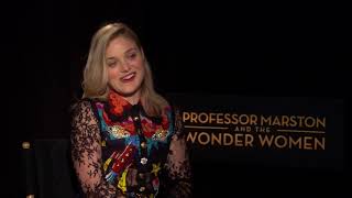 Bella Heathcote On Love Triangle In PROFESSOR MARSTON AND THE WONDER WOMEN [upl. by Hutchison]