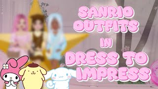 Sanrio Outfits Theme  Dress to Impress  Roblox [upl. by Ziana]