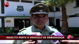 Carabinero multó a mujer embarazada por estacionarse en lugar exclusivo  CHV Noticias [upl. by Slaughter]