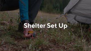 Gossamer Gear Shelter Set Up [upl. by Elletse]