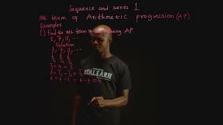 SS2  Sequence and series  Nth term of arithmetic progression  1 [upl. by Meece]