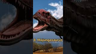 Top 10 Strongest Dinosaurs animals animalfacts dinosaurs trex giganotosaurus [upl. by Ahsinyd]