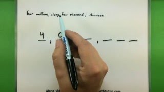 Basic Math  Writing the value of a number numerically [upl. by Axel]