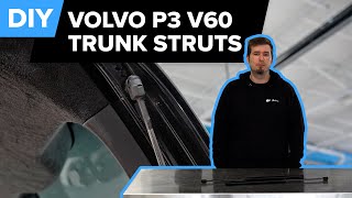 Volvo V60 Tailgate Lift Strut Replacement DIY 20122018 Volvo P3 NonAutomatic TailgateLiftgate [upl. by Jaddo]