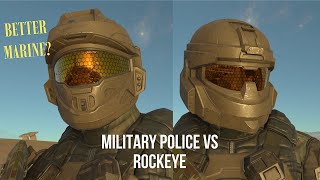 Rockeye vs Military Police Which helmet is better for marines  Halo Infinite [upl. by Yrogiarc]