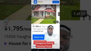 Outrageous Detroit Rent in one of the Worst Areas in the City [upl. by Yldarb330]