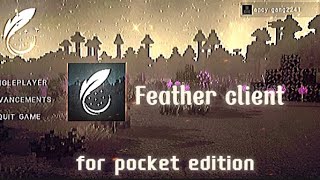 Feather client v2 121 for Minecraft pocket edition [upl. by Daune]