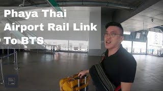 Getting From Phaya Thai Airport Rail Link Station To Phaya Thai BTS Station [upl. by Akinot]