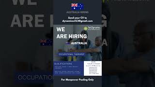 OCCUPATIONAL THERAPIST FOR AUSTRALIA [upl. by Anihsit483]