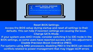 ACPI bios error [upl. by Ennaerb]