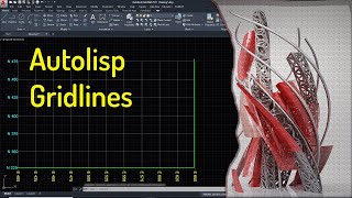 AutoCADs Autolisp Grid Lines North East Coordinates amp Distance [upl. by Notnil]