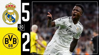 HIGHLIGHTS  Real Madrid 52 Borussia Dortmund  Champions League 202425 [upl. by Letsirhc]