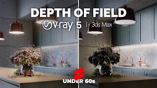 Setting up Depth of Field in VRay Camera Under 60 Seconds Shorts [upl. by Thetos]