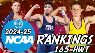 165lbHWT NCAA 202425 PRESEASON RANKINGS on FRIDAY LIVE with BEG Wrestling [upl. by Forelli]