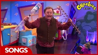 CBeebies Head Shoulders Knees And Toes Song  Justins House [upl. by Atnwahs]