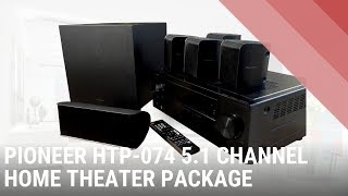 Pioneer HTP 074 Home Cinema Package with AVR  Quick look India [upl. by Enairda]