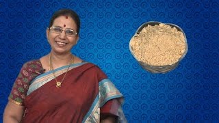 Paruppu Podi in Tamil  Mallika Badrinath Recipes  Dhal Powder Andhra Style [upl. by Marget621]