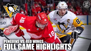 Pittsburgh Penguins vs Detroit Red Wings  Full Game Highlights  NHL on ESPN [upl. by Gile411]