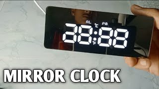 mirror clock ⏰⏰ unboxing Malayalam 😱😱 [upl. by Adnoral]