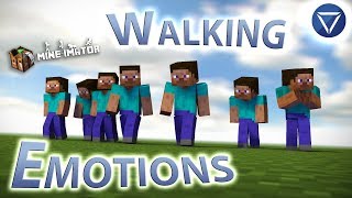 EMOTIONAL WALKING CYCLES  A Mine Imator Tutorial [upl. by Ellekcir]