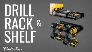 Drill Rack  Shelf  Wall Mount Tool Organizer [upl. by Nanfa]