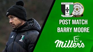 POST MATCH INTERVIEW  Barry Moore reflects on 11 draw to Horndean FC [upl. by Ahsieyk]