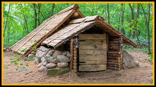 Das Grubenhaus  Kompletter Bau in einem Video  Bushcraft Pithouse Shelter  Whole Building [upl. by Sully]