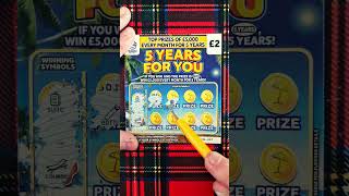 lotto scratch card £2 5 years for you shorts short shortvideo youtubeshorts [upl. by Alleusnoc]