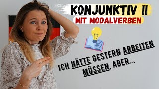 Konjunktiv II mit Modalverben  Deutsch lernen b1 b2 [upl. by Ferriter14]