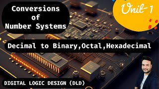 Convert Decimal to Any Other BaseBinary Octal Hex etc  Number systems  Digital logic design [upl. by Nileuqaj]