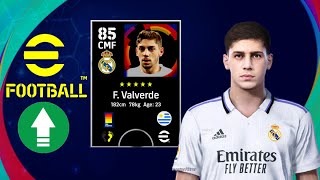 F Valverde PES2021 Real Madrid EFootball FaceStats [upl. by Robyn153]