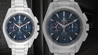 Omega Seamaster Aqua Terra GMT Chronograph Watch 23110435203001  SwissWatchExpo [upl. by Dloreh]