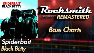 Spiderbait  Black Betty  Rocksmith® 2014 Edition  Bass Chart [upl. by Reisman]