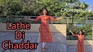 Lathe Di Chadar  Wedding performance  Punjabi wedding dance  Bridesmaid Dance Mithikas Choreo [upl. by Noelyn]