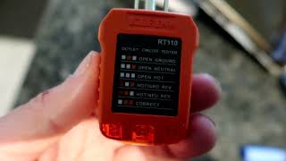 Klein Tools RT110 Outlet Tester AC Electrical Receptacle Tester [upl. by Larry]