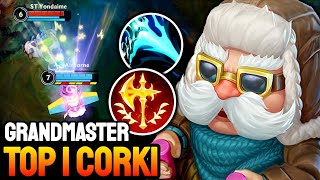 WILD RIFT CORKI  TOP 1 CORKI GAMEPLAY  GRANDMASTER RANKED [upl. by Mert239]