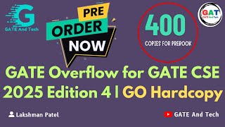 GATE Overflow for GATE CSE 2025 Edition 4  GO Hardcopy [upl. by Kedezihclem]