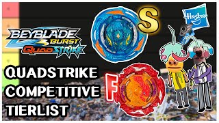 Beyblade Burst QuadStrike Competitive Tier List Video [upl. by Tneicniv622]