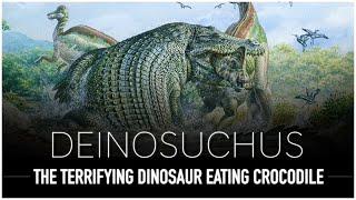 Deinosuchus The Terrifying Extinct Dinosaur Eating Crocodile  Dinosaur Documentary [upl. by Daryl]